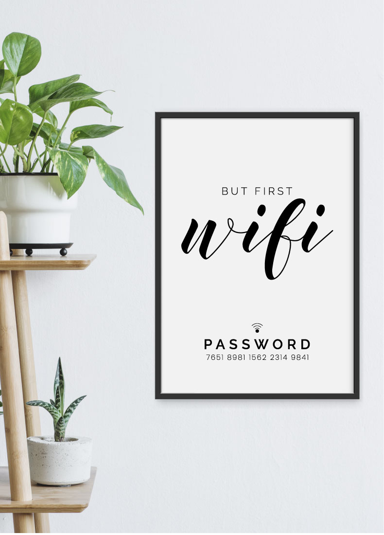 WIFI Poster individuell gestalten  