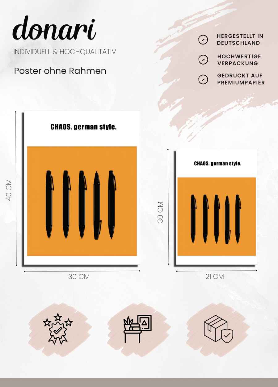 CHAOS. german style. Poster Details