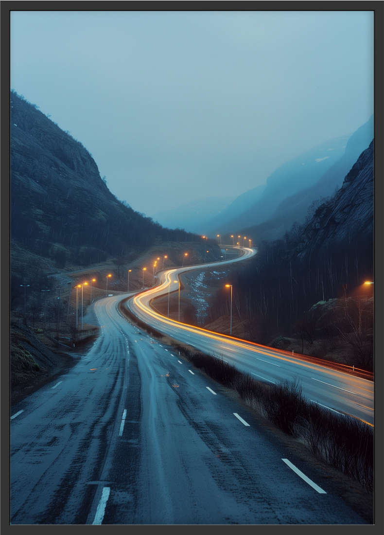 Poster | "Norwegen Natur" (Rahmen)