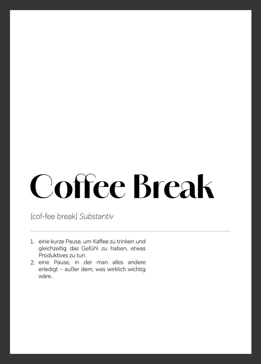 Coffee Break Poster