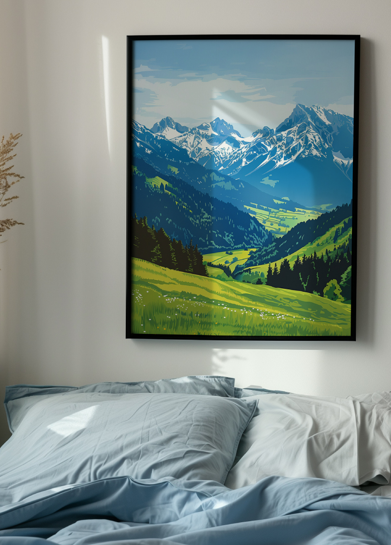 Poster | "Berglandschaft Allgäu" (Szene 1)